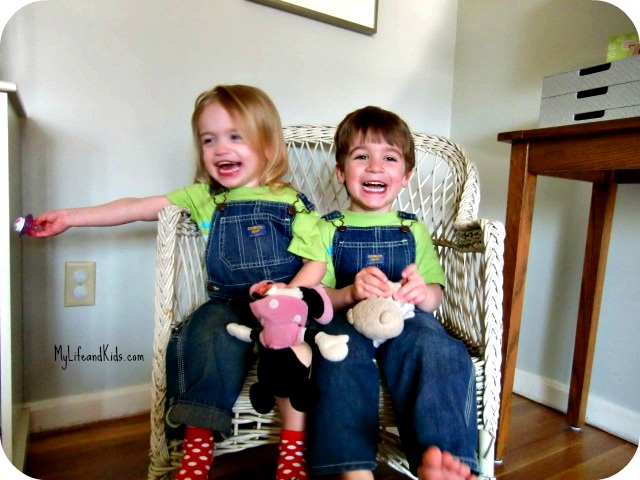 Miles and Alice in Bibs