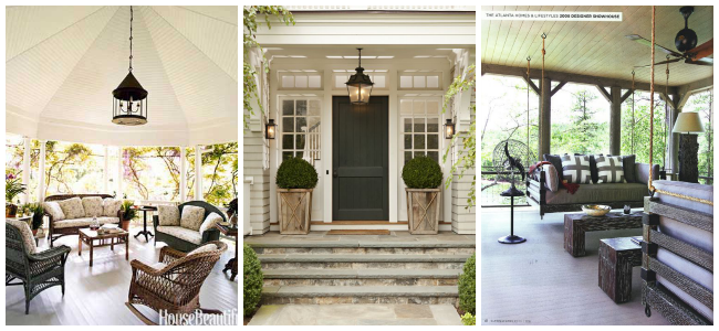 15 Front porches that will make you swoon! Love these!
