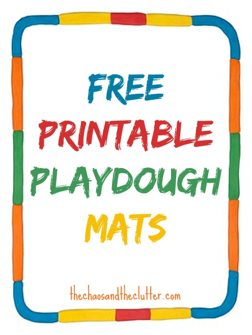 Image of Free Printable Playdough Mats