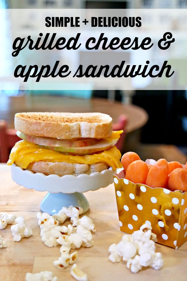 Simple Fall Lunch Recipe Grilled Cheese and Apple Sandwich My Life