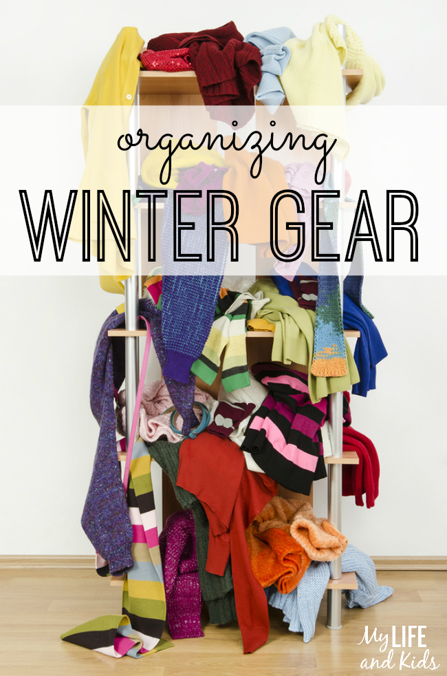 No more mornings spent digging for winter hats, gloves, and scarves! This simple trick for organizing winter gear will save you from the frustration.