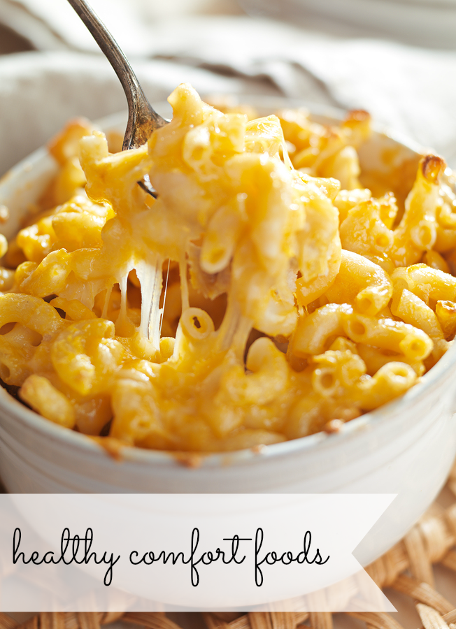 Healthy and delicious mac and cheese? Yes please! I'm sharing my FAVORITE healthy comfort food recipes of all time. Eat what you love and be healthy at the same time.