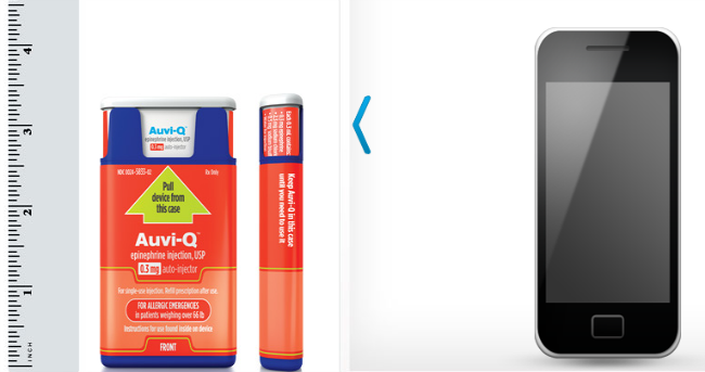 If you have food allergies, you MUST check out this new epinephrine injector called AUVI-Q. It talks, is the size of an iPhone - and it can be FREE!