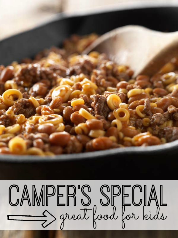 Camper's Special is a quick and easy one-skillet meal that will be a hit with the kids!