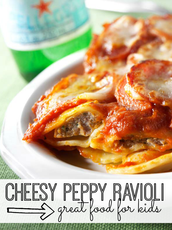 Cheesy Peppy Ravioli for Kids