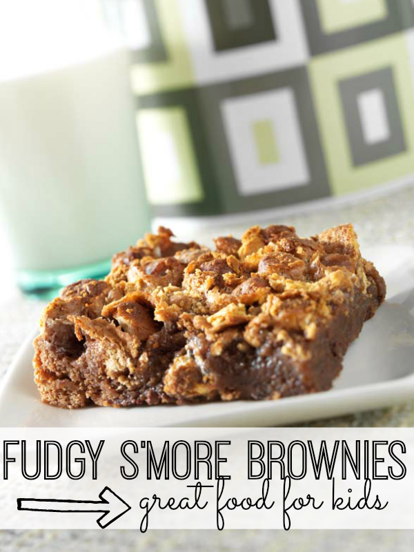 Fudgy S’more Brownies Recipe for Kids