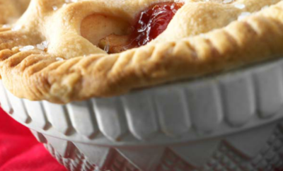 Created for your little kitchen helpers, this mini apple cherry pie recipe makes two pies so there is one to share!