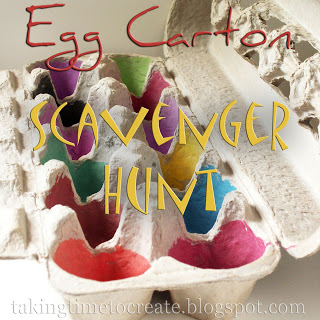 Egg Carton Scavenger Hunt