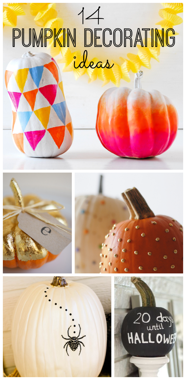 14 Pumpkin Decorating Ideas - My Life and Kids