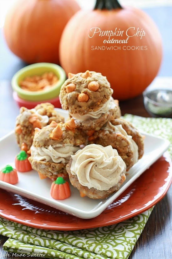 Pumpkin Chip Sandwich Cookies