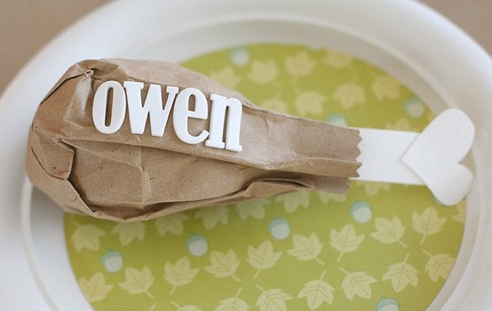 Dress up your table with fun DIY place cards perfect for the season.