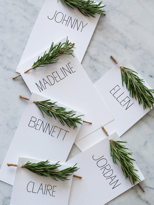 Dress up your table with fun DIY place cards perfect for the season.