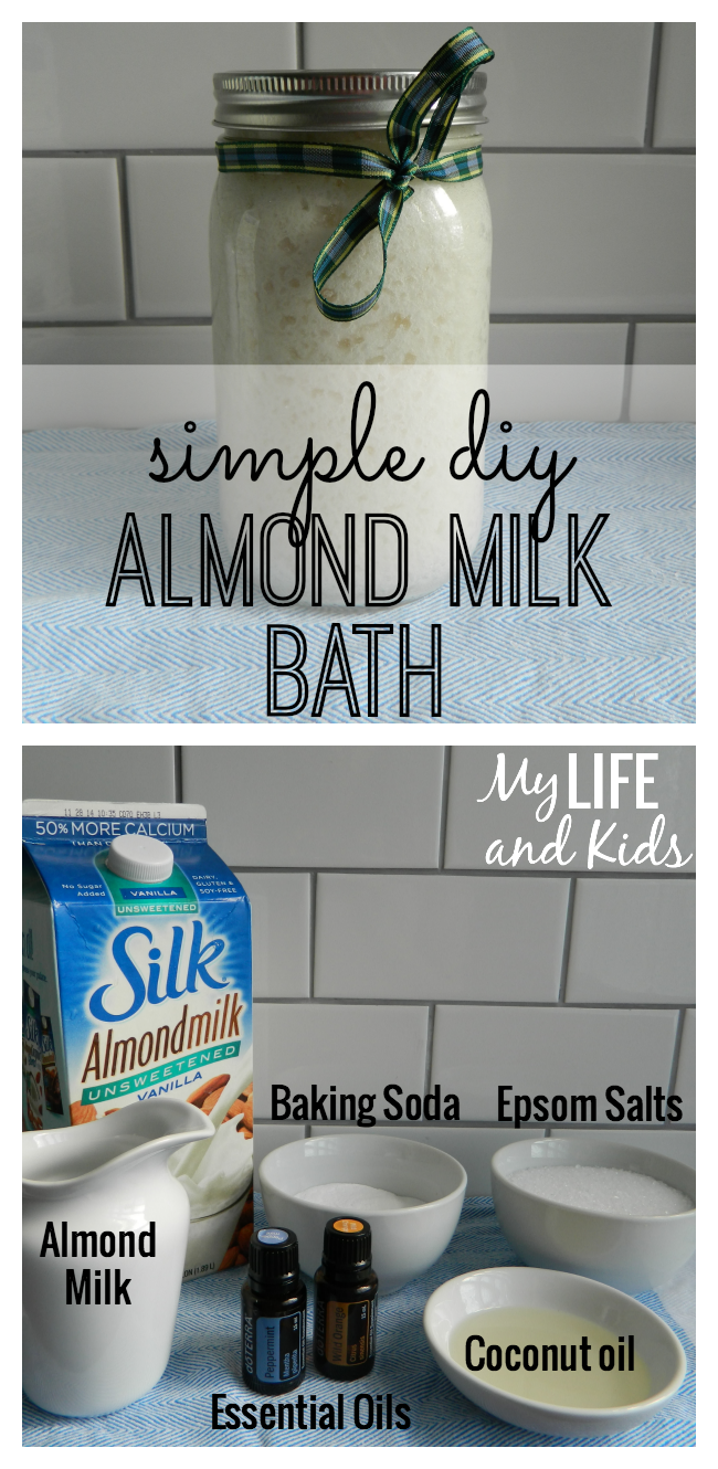 Use simple, on-hand ingredients to create a relaxing and body-nourishing almond milk bath.