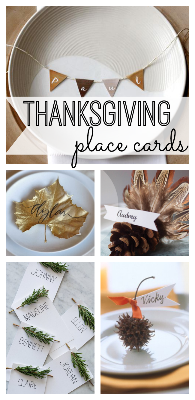 Dress up your table with fun DIY place cards perfect for the season.