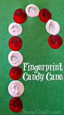 Fingerprint Candy Cane