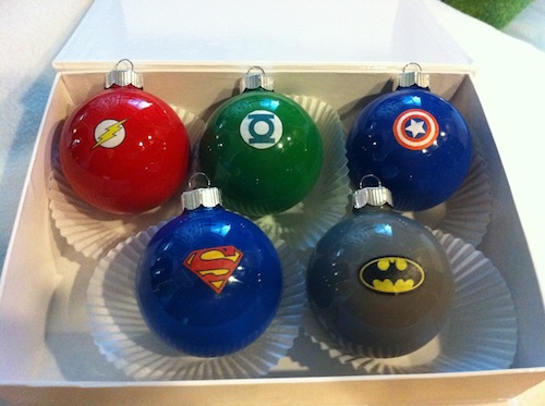 Super Hero Ornaments