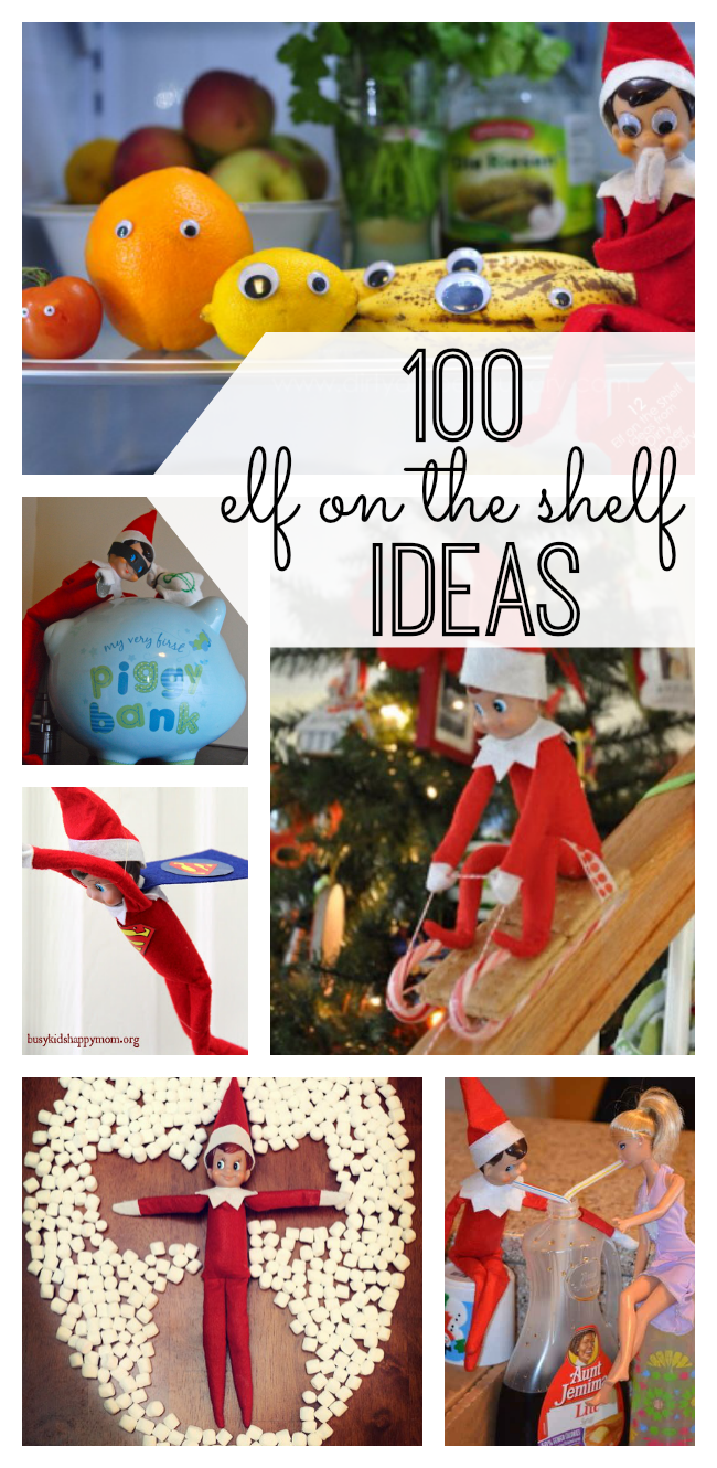 Get ready for Christmas. Your family will love these 100 Elf on the Shelf ideas. From quick & easy to crafty & committed, these Elf on the Shelf ideas are fun for you and your kids.