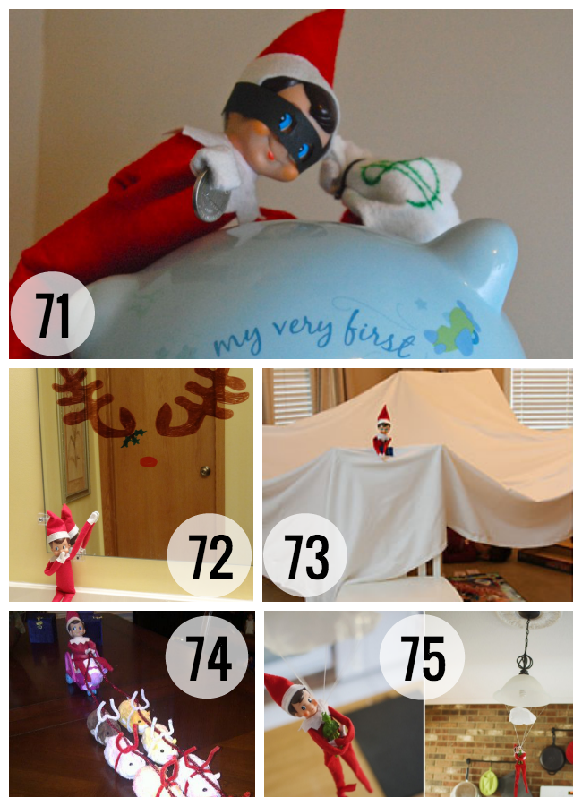 100 Elf on the Shelf ideas from quick & easy to crafty & committed.