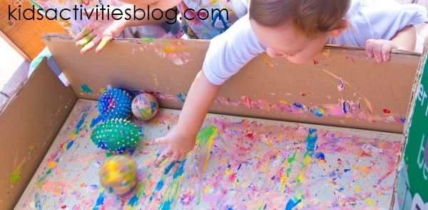 20 Simple Cardboard Box activities for kids! Perfect for all of those leftover boxes from the holidays. #3 will be a huge hit with your kids!