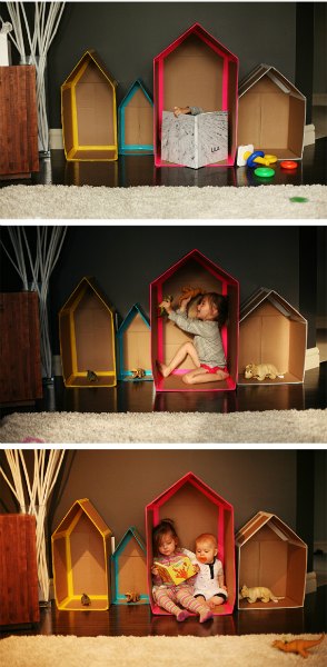 20 Simple Cardboard Box activities for kids! Perfect for all of those leftover boxes from the holidays. #3 will be a huge hit with your kids!