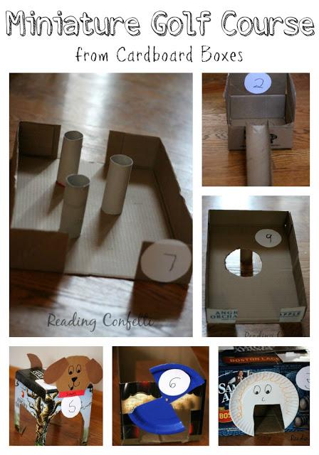 20 Simple Cardboard Box activities for kids! Perfect for all of those leftover boxes from the holidays. #3 will be a huge hit with your kids!