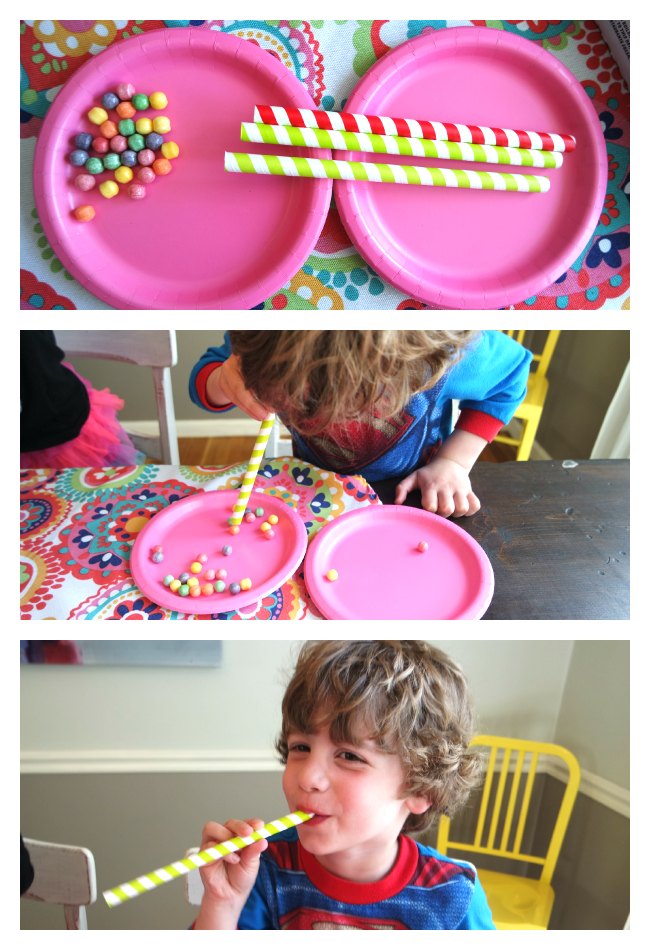 Fun and simple Minute to Win it Games for Kids! Easy to set up, challenging for kids! Great activities for kids parties! Fun idea for New Year's Eve, birthday parties, family fun night, after-school parties or a pizza party! My kids LOVED this!