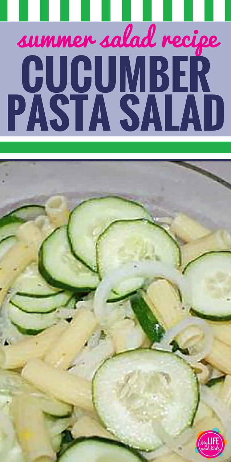 Cucumber Pasta Salad Recipe Pin