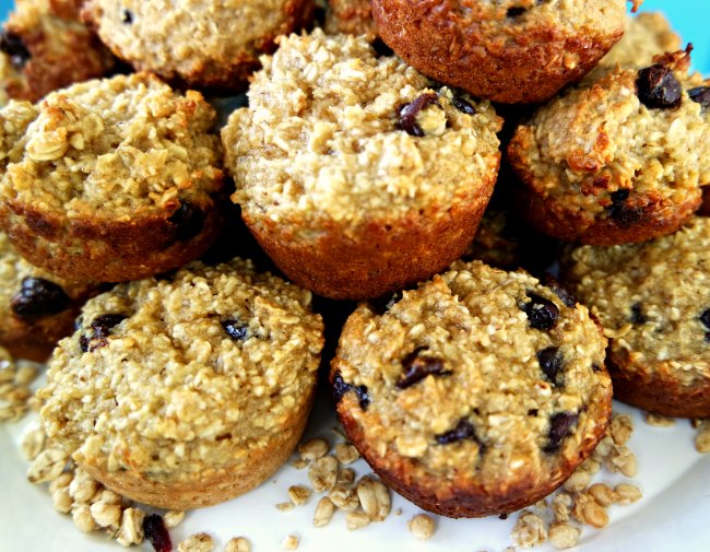 These granola protein breakfast muffins are simple, healthy and delicious! Grab them for an on-the-go breakfast option or eat them as a post-workout snack. Add in the Greek Yogurt Glaze, and they make a fun treat for your kids too! These protein-filled breakfast muffins are flour-free, freeze easily and are so easy to make - they'll quickly become a family favorite!