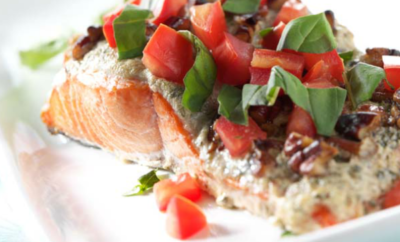 Pesto salmon recipe that your kids will love - and you will, too!