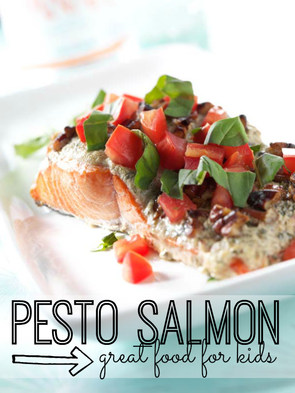 Pesto salmon recipe that your kids will love - and you will, too!