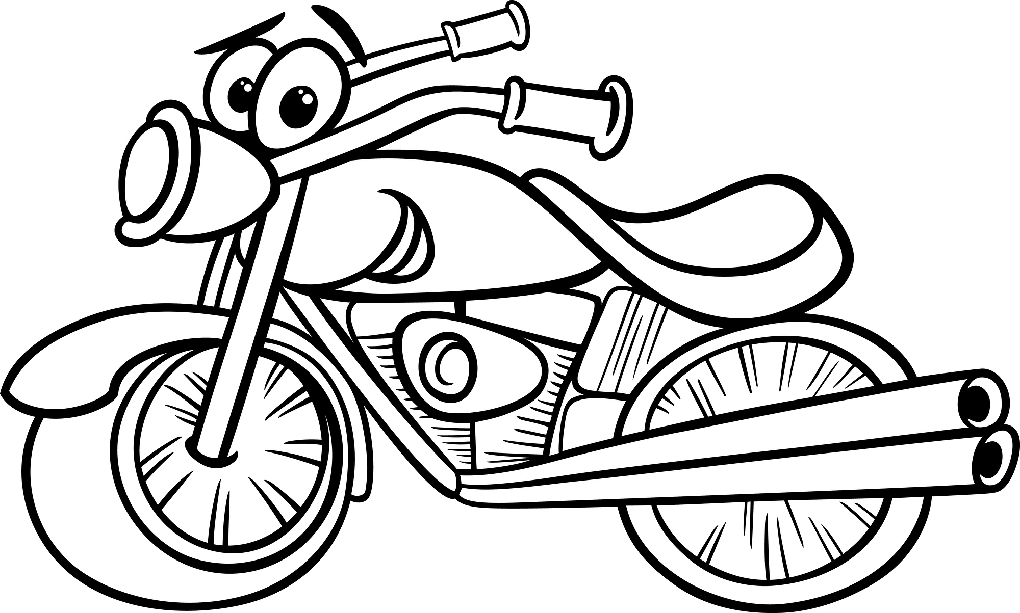 Motorcycle Images Coloring 3