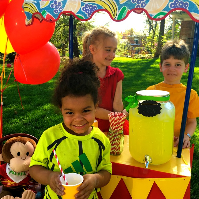 Curious George Lemonade Stand - My Life and Kids