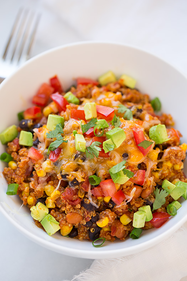 Slow Cooker Enchilada Quinoa Bake copy