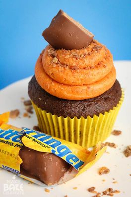 butterfinger-cupcakes