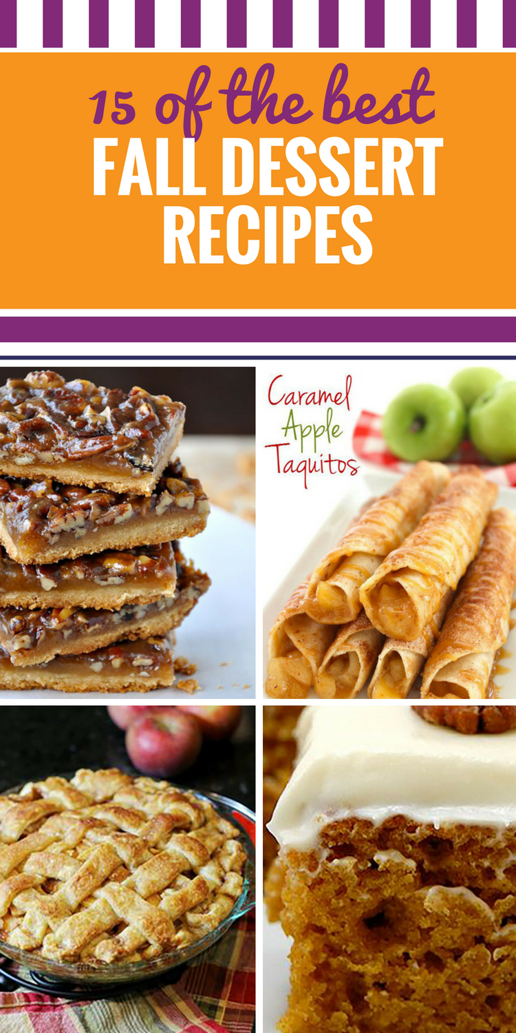 15 Fall Dessert Recipes My Life and Kids