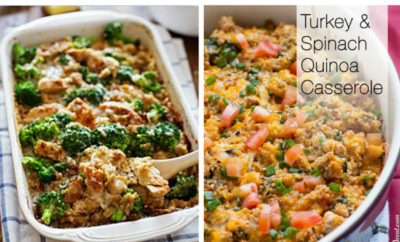 15 Healthy Casserole Recipes. Casseroles are a classic meal and are a great way to make dinner easy and tasty. With ingredients from chicken to quinoa, there's something here to make every family happy - there are even ideas for your crockpot.