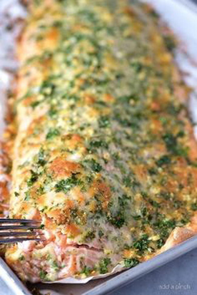 baked-salmon-with-parmesan-herb-crust