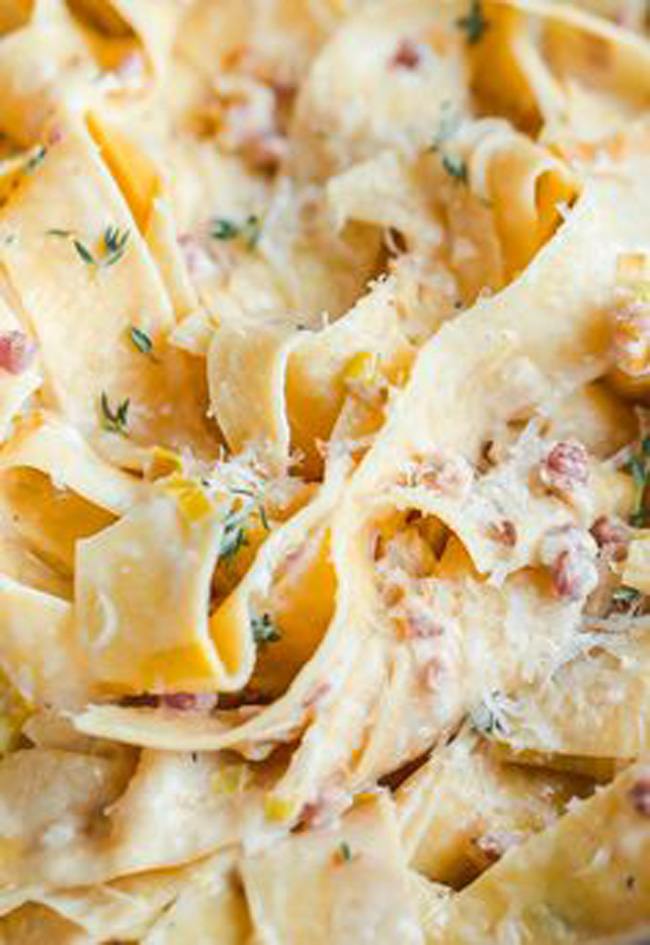 creamy-leek-and-pancetta-pappardelle-for-two