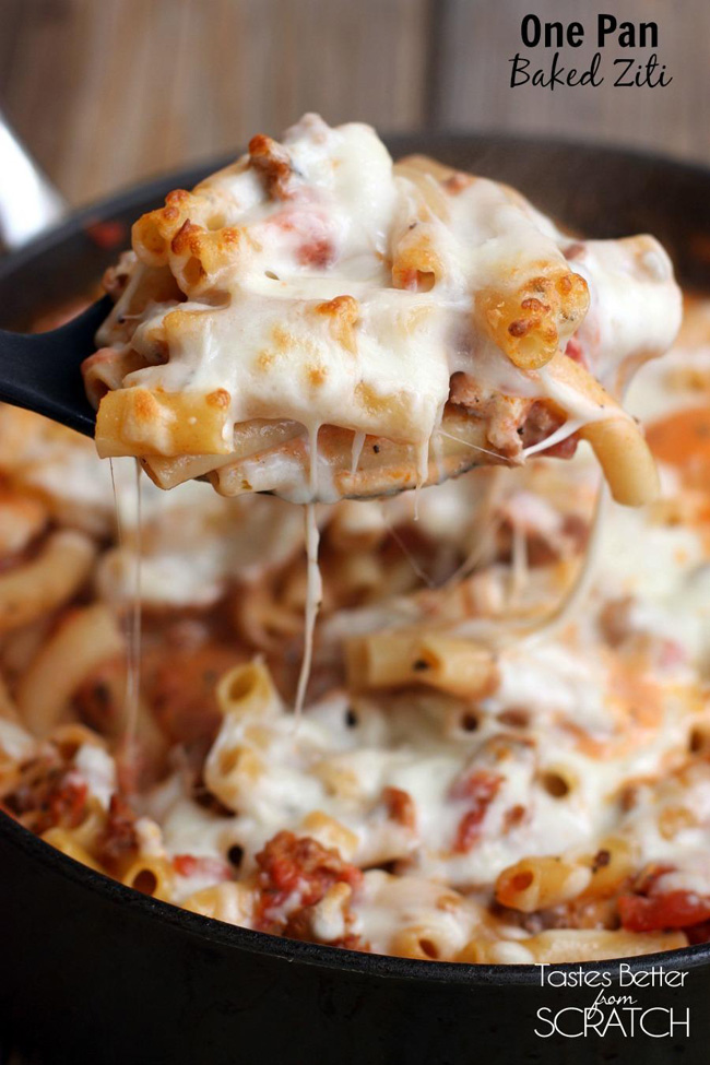 one-pan-baked-ziti