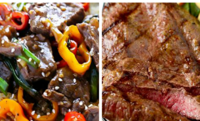 15 Steak Recipes. Beef is a popular dinner staple, and for good reason. Whether you like it pan seared or made in the oven (or even the crockpot), you'll love our dinner ideas, including some marinated in yummy sauce, sirloin salad, and even healthy options like the delicious grilled steak and veggies with jasmine rice.