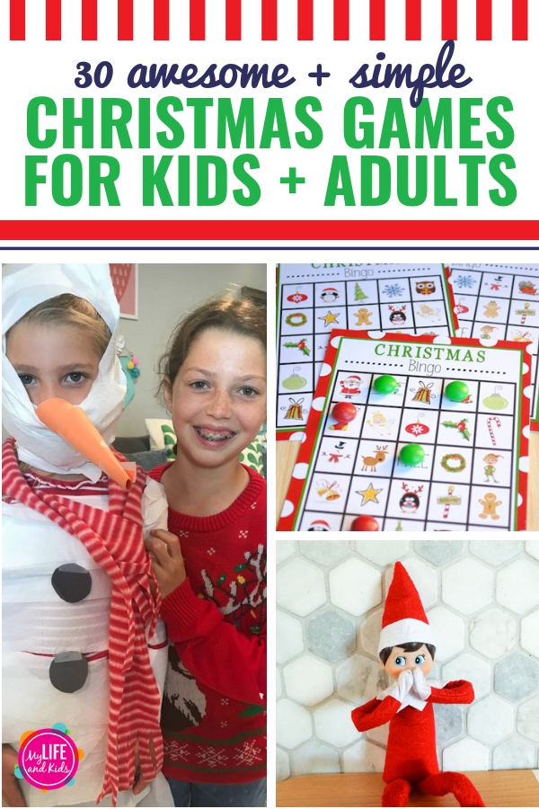 If you’re in charge of planning the Christmas or Winter party for school, you’ll love these 30 DIY Christmas games for kids and for adults. Whether you are planning a preschool party or need something for tweens and tweens, these games are perfect for all ages. (And I included Christmas Minute to Win It games too!)