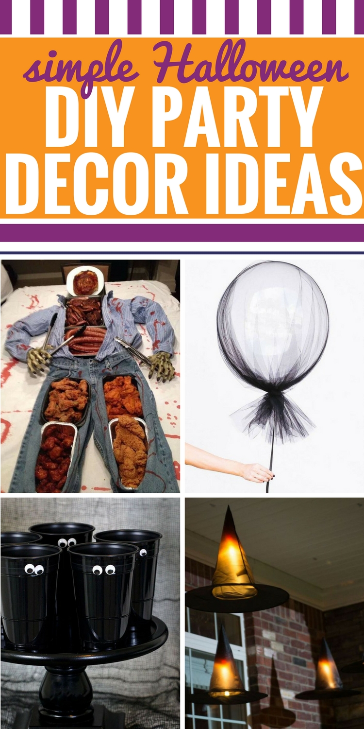 DIY Halloween Party Decor Ideas My Life and Kids