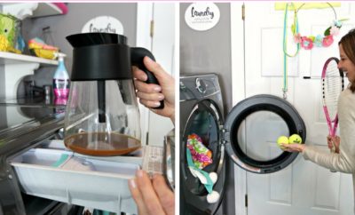 These laundry hacks for busy moms will have all of your clothes clean and dry in no time. These ideas, tips and tricks are perfect for busy families. From keeping your darks dark to removing wrinkles without an iron, every parent needs these laundry room hacks. #laundry #families #busymom #spraytugsmooth #alwayslookyourbest