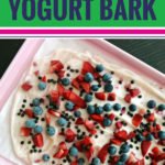 This healthy yogurt bark recipe is about to become your new favorite clean eating snack. But get ready to fight your kid on who gets the last bite! It could NOT be easier to make. In fact, the hardest part will be waiting for it to become frozen. You can use any yogurt flavor you want (even chocolate!) and any fruit combination you can think of - we used strawberries and blueberries + chocolate chips. YUM! See the full recipe and video here. #yogurt #snack #cleaneating #recipe #easy #chocolate #kids #fruit #yum