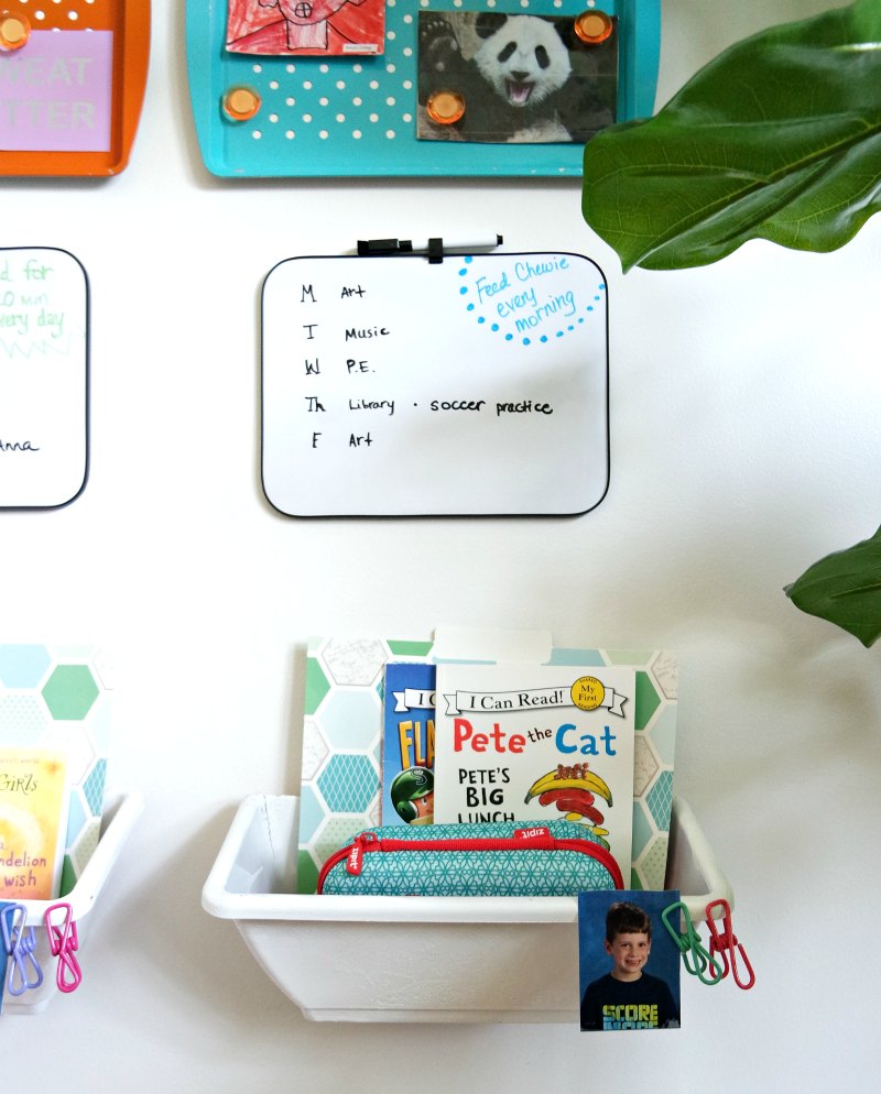 Are you ready to get your family organized? This Dollar Store DIY Command Center is exactly what you need to help your busy kids stay on track! I bought everything at the Dollar Tree for just $1 each, but you could find these things at most Dollar stores (Family Dollar, Dollar General, 99 Cents Only, etc). For less than $20, I was able to create this entire family command center. #commandcenter #backtoschool #organization #dollartree #dollarstore #diy