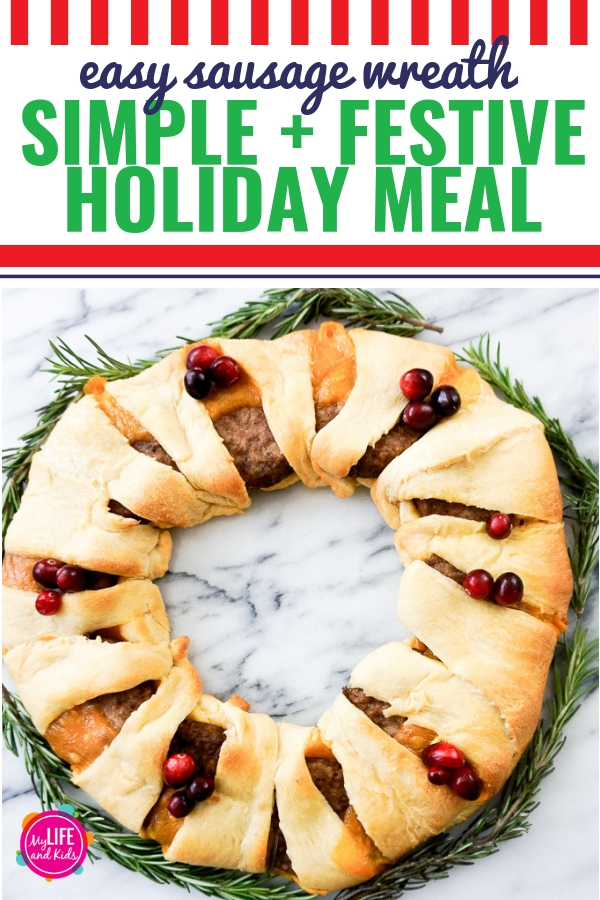 Simple Sausage Wreath – A Fun and Festive Holiday Meal