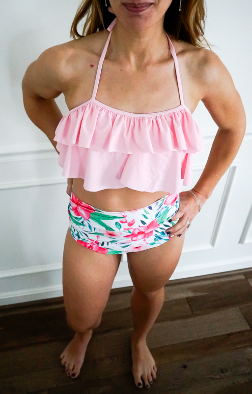 two piece mom swimsuits