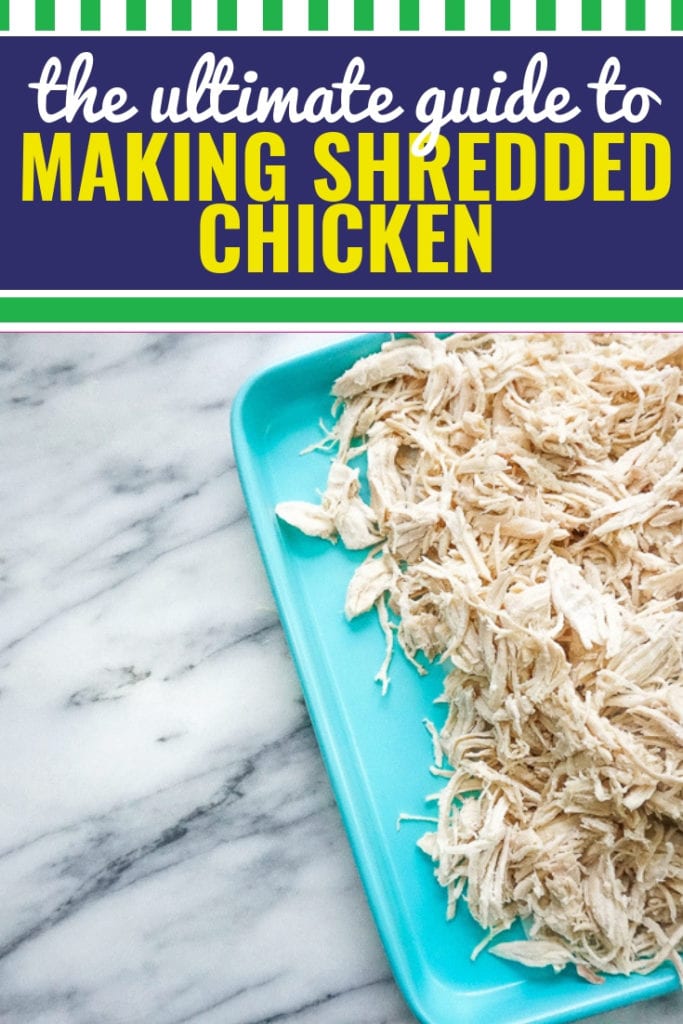 Whether you're making shredded chicken in the crockpot, the instant pot, in the oven or on the stovetop, I'm sharing the easiest way to make shredded chicken, plus I'm sharing some of my very favorite recipes to make with shredded chicken. I love making a ton of shredded chicken to incorporate into meals during the week, or to freeze for quick and easy meals all month long.