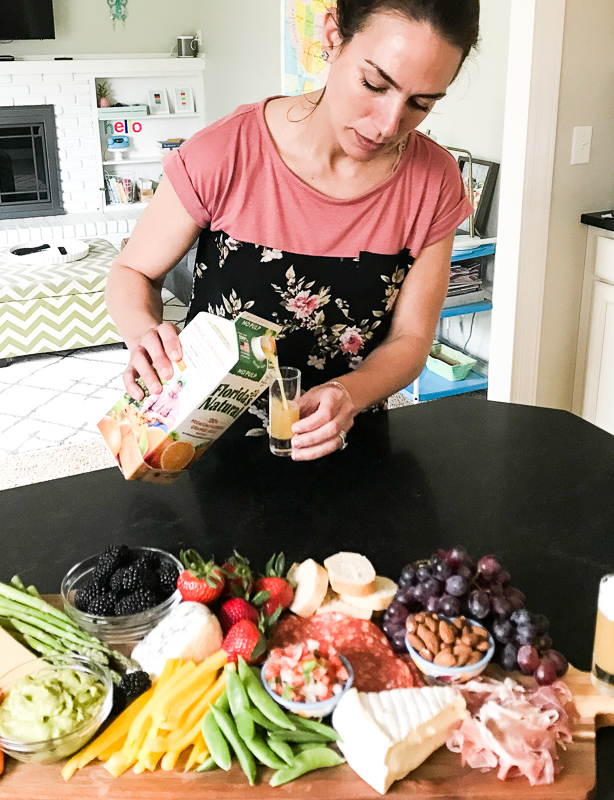 How to Make Orange Juice Shooters + Simple Spring Brunch Menu