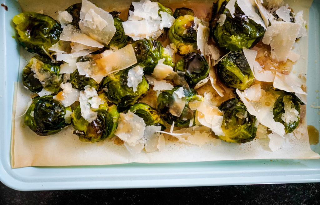 Brussels Sprouts Smash with Orange Juice Glaze Recipe My Life and Kids